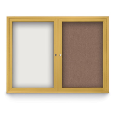 United Visual Products Corkboard, Cork Backing/Black, 72" X 36" UV407-BLACK-CORK